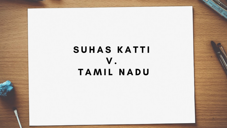 Suhas Katti v. Tamil Nadu